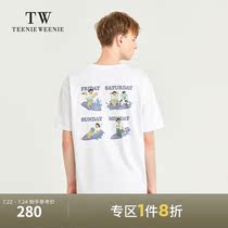 TeenieWeenie bear mens clothing 2021 summer new mens cartoon printing round neck short-sleeved T-shirt tide