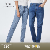 TeenieWeenie bear mens clothing 2021 new Korean version of simple casual straight wild jeans