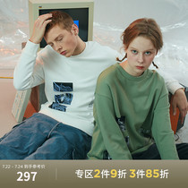 TeenieWeenie bear mens Korean version of casual fashion letter printing couple sweater 2021 spring new