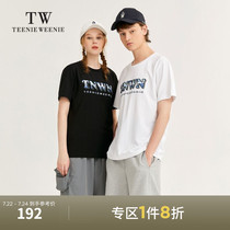 TeenieWeenie Bear mens T-shirt 2021 summer logo letter printing round neck couple short sleeve tide