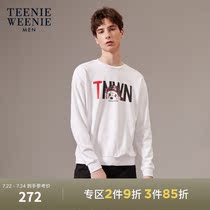 TeenieWeenie Bear mens spring handsome and versatile Korean version of fashion casual printing crew neck sweater tide