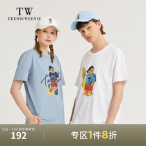 TeenieWeenie Bear mens T-shirt 2021 summer Korean edition loose crew neck printing couple short-sleeved tide