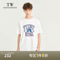 TeenieWeenie bear mens clothing in the summer of 2021 the new loose letter printing round neck short-sleeved T-shirt tide