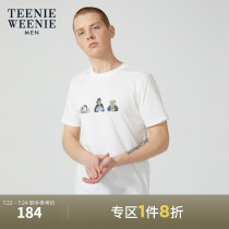 TeenieWeenie bear mens T-shirt casual simple wild cartoon print short-sleeved 2021 summer new trend
