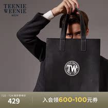 TeenieWeenie Bear mens autumn and winter simple large capacity English letter handbag