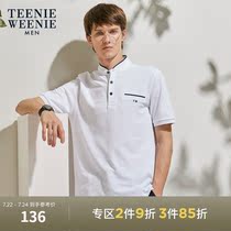 TeenieWeenie Bear mens T-shirt summer fashion temperament casual stand-up collar short-sleeved POLO shirt Xinjiang cotton