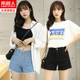 High waist denim super shorts female 2020 new summer thin section straight loose black a word was thin tide ins broken hole High waist denim super shorts female 2020 new summer thin section straight loose black a word was thin tide ins broken hole