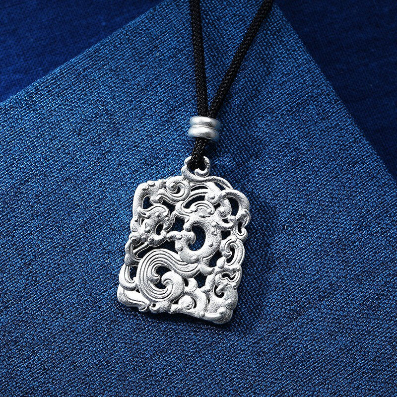 中国白银集团 骜世系列 足银999龙纹坠链 13.8g 双重优惠折后￥199包邮