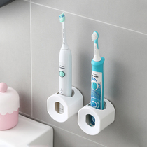 Japanese electric toothbrush shelve wall-mounted denture free teeth containing base toilet suction wall type toothbrush holder