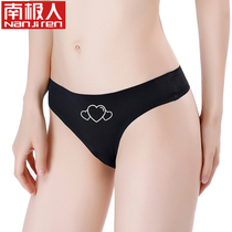 Antarctic thong womens low waist sexy underwear womens one piece of cotton seamless European and American hot triangle T pants