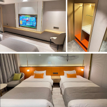 Hotel furniture Bed standard room Full set of rooms Light luxury TV all-in-one table Rooms Bed and breakfast Apartment Hotel custom furniture