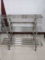 Outdoor stepped stainless steel flower shelf Shelf Balcony Iron Art Multiple Layers Multi-Meat Courtyard Green and Flower Pots