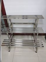 Multi-layer stainless steel flower shelf iron art rack balcony multi-meat floor style flower shelf indoor balcony flower shelf outdoor