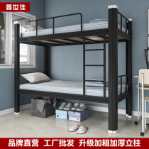 鑫世佳上下铺铁架床学生员工宿舍高低床单双人公寓床双层床铁艺床