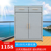 Outdoor shoe cabinet sunscreen waterproof outdoor indoor entrance door simple modern large capacity balcony shoe cabinet home custom-made