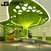 Jiugang GRG FRP shopping mall office space Sales department Hotel simple front desk information desk Factory home customization