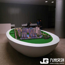 Jiugang GRG FRP Roman column sand table bottom seat shopping mall sales department gypsum board decoration materials factory direct sales