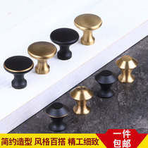 Antique bronze handle Chinese American European wardrobe handle retro simple golden cabinet drawer single hole small handle