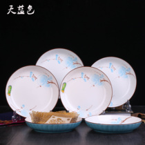 New Products Thickened 6 discs Composition Home Creative meals Dish Disc Dish Deep Pan Day Smooth glazed tableware microwave