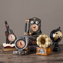 Retro small fixture loudspeaker creative home living room high-end creative coffee shop light luxury cabinet decoration