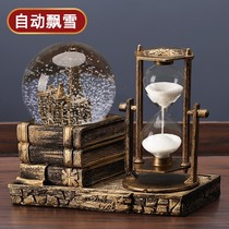 Renaissance Crystal Snow Crystal Ball Hormware Simple Atmospheric Desktop Desk Decoration