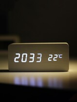 Retro intelligent clock LED students with alarm clock atmospheric desktop seating room clock fitting for night light electronic clock