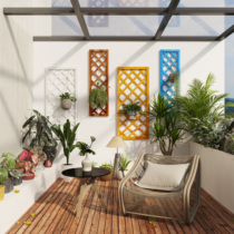 Wall-mounted Balcony Flower Shelf Wall Flowerpots Pylon Rack Closed Balcony Wall Vegetal Wall Suspended Shelving Shelf