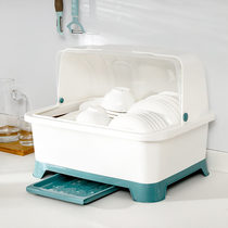 Bowls and chopsticks dishes household drain storage boxes kitchen supplies bowl boxes dishes cupboards cupboards and shelves