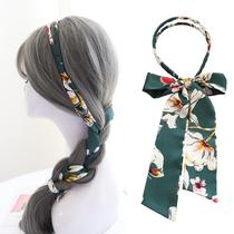 Hair ku girl hair band Vintage Port wind hair band streamer lace Super fairy hair ku girl hair band net infrared out