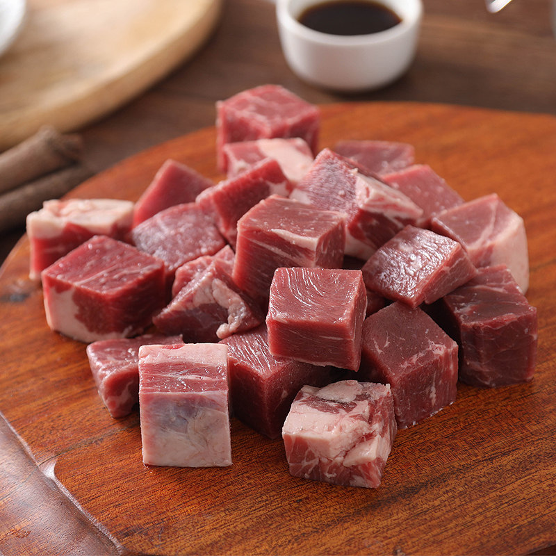 天萃庭澳洲进口草饲牛腩块冷冻牛肉粒排酸牛肉生鲜排酸牛腩肉1kg