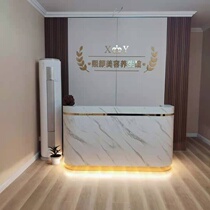 Information desk Welcome simple imitation marble Educational institution Hotel paint front desk Atmospheric commercial dental hospital