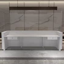 Paint front desk Environmental protection cashier bar counter Imitation marble Hotel Hotel Education institution Atmospheric water bar Beauty salon