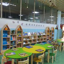 Can be set up for class table and chairs Solid wood Hosting class Kindergarten school Primary school Childrens tutoring class Childrens painting table