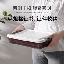 A4 documents contain household materials birth certificate account of the medical record file for the storage storage box transparency