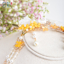 Wu buckle cute rabbit children Hanfu hair accessories girls Chinese style costume accessories little girl ancient hair hairclip tassels