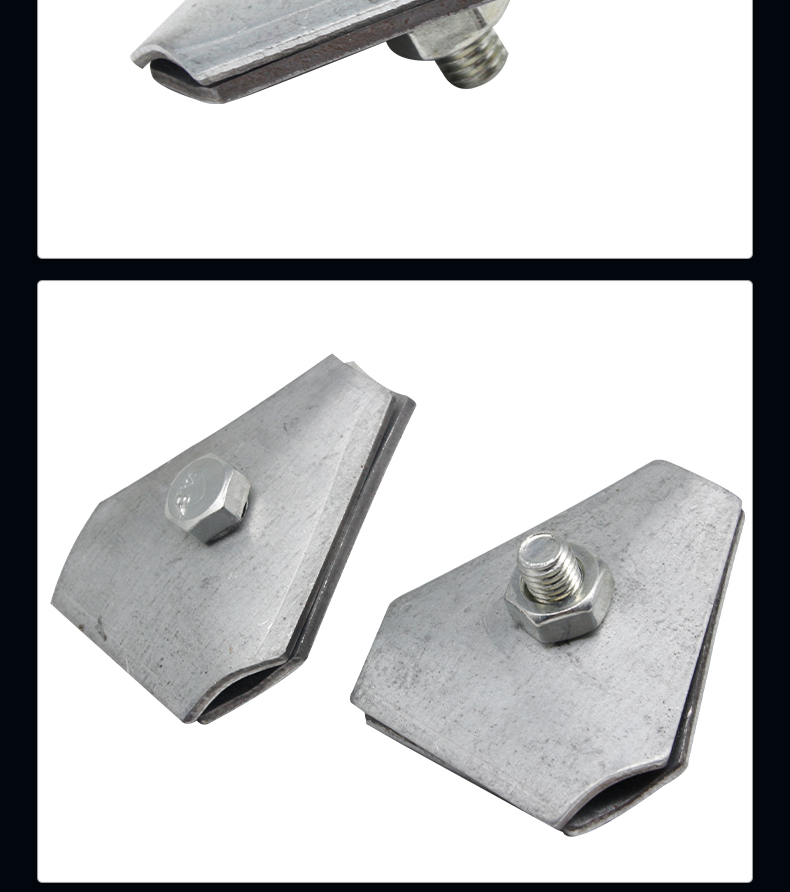 三角避雷卡防雷卡带支架铁镀锌脊瓦卡三角立体带孔可调节避雷卡子