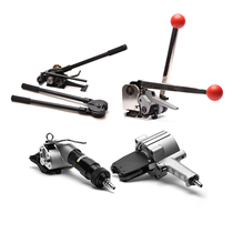 (Free invoicing) steel belt baler pneumatic steel belt baler manual Iron Steel Belt baler tensioner free 16 19 25 32mm steel belt iron baler