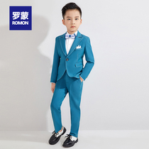 Romon boys suit suit three-piece British childrens dress foreign-style children Boy casual small suit performance