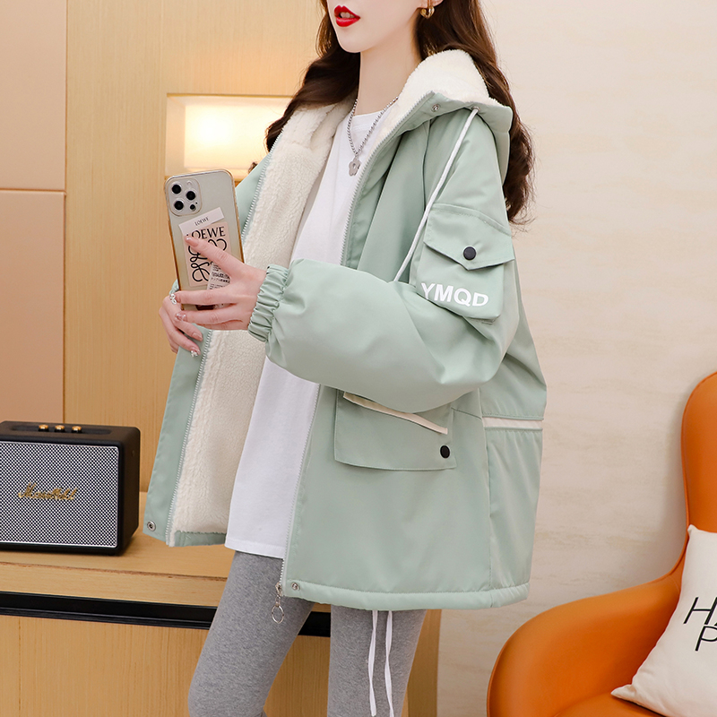 Pregnant woman winter jacket gushed and thickened cardiovert loose wearing a hitch 2023 new wind clothes two-piece suit-Taobao