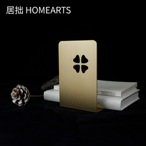 Ju Zhuo HOMEARTS Norse style simple creative brass book stand ornaments personality pure copper metal lucky book