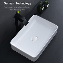 Table basin Simple wash basin Single basin Household Nordic wind balcony bathroom Ceramic washbasin square sink