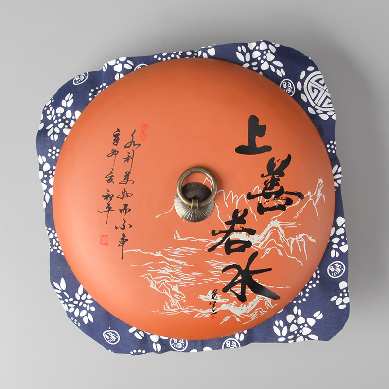 Violet arenaceous caddy fixings to large - sized ceramic wake put POTS sealed as cans for pu 'er tea boxes household on good if water