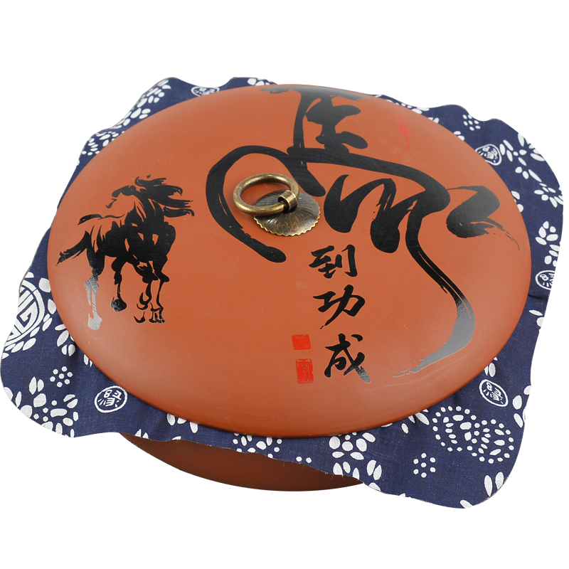 Purple sand pottery and porcelain tea pot seal can save woke up four two pu 'er tea cake tin as cans custom cake double packing box