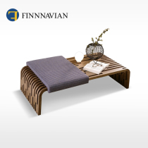 FINNNAVIAN North American Black Walnut Modern Simple Coffee Table Millerighe Italian Style Art Porch