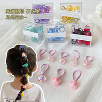 Children Hairband do not hurt hair baby tie hair tie girl candy color hair rope little girl tie hair headwear headwear