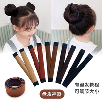 Gball head hair curler Children Baby flower bud snap ring curly hair artifact lazy man hair artifact tie hair accessories