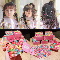Children hairclip small flower bean buckle girl small grab clip girl baby headwear Net red cute hairpin Korean hair accessories