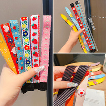 Summer embroidery Childrens Velcro hair band Girl broken hair stick baby sticky broken hair artifact little girl headgear