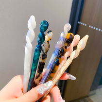 Amber hairpin girl flat hair hairpin children ancient style hair card headgear little girl simple hairpin hair accessories