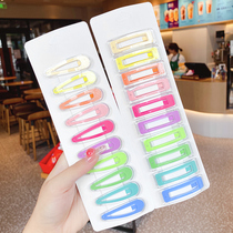 Cream candy color BBL clip childrens simple hairpin girl Joker banger clip broken hairclip Korean color clip headdress